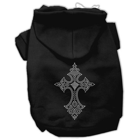 UNCONDITIONAL LOVE Rhinestone Cross Hoodies Black XL - 16 UN808757